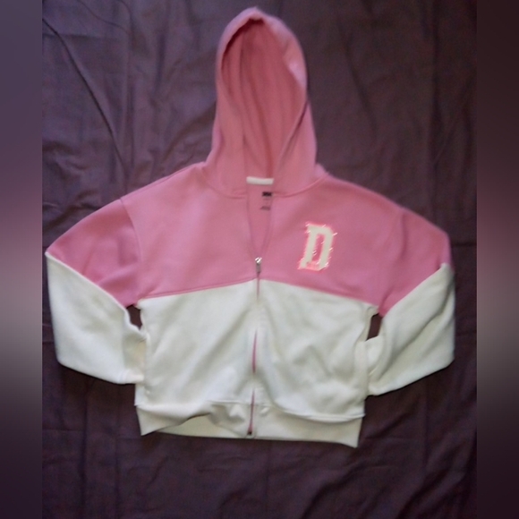 DKNY Pink and White Hoodie Set - Picture 2 of 7